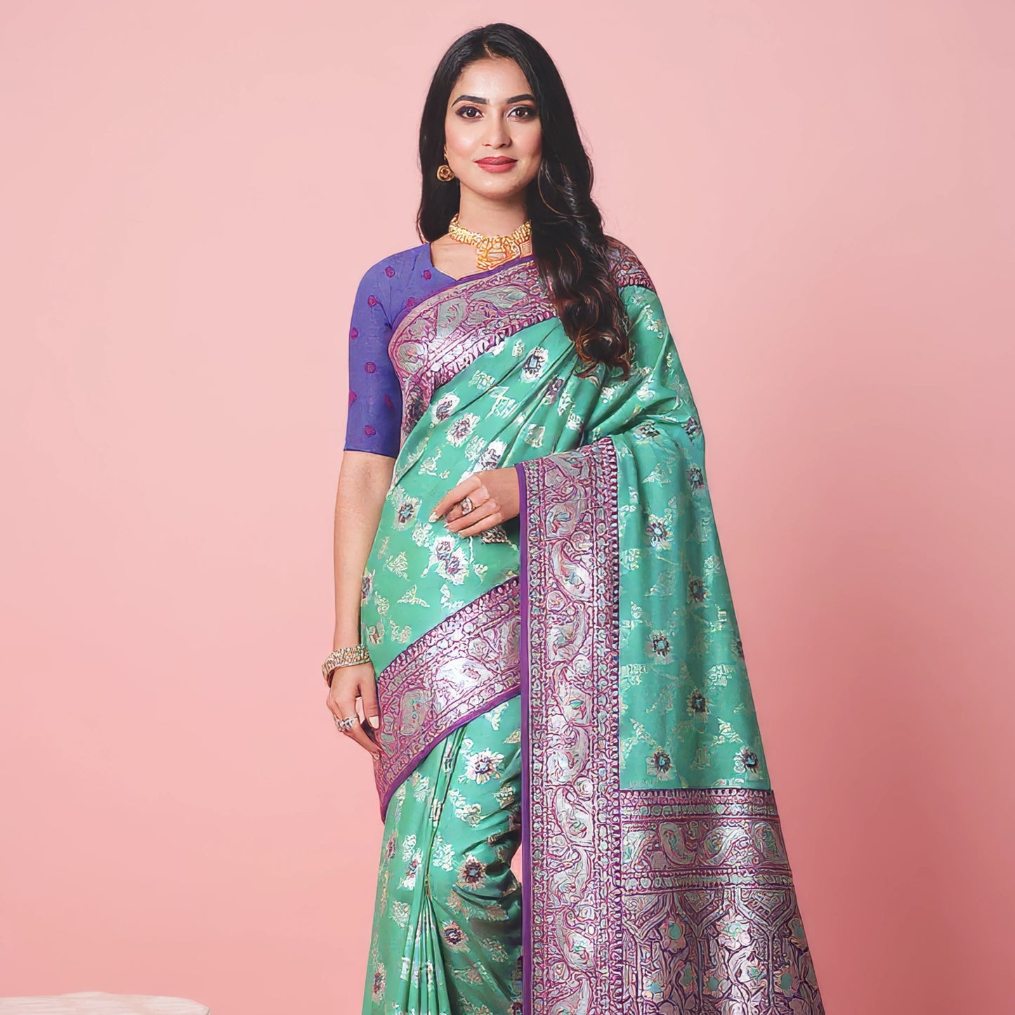 Majree Lady master soft silk light green