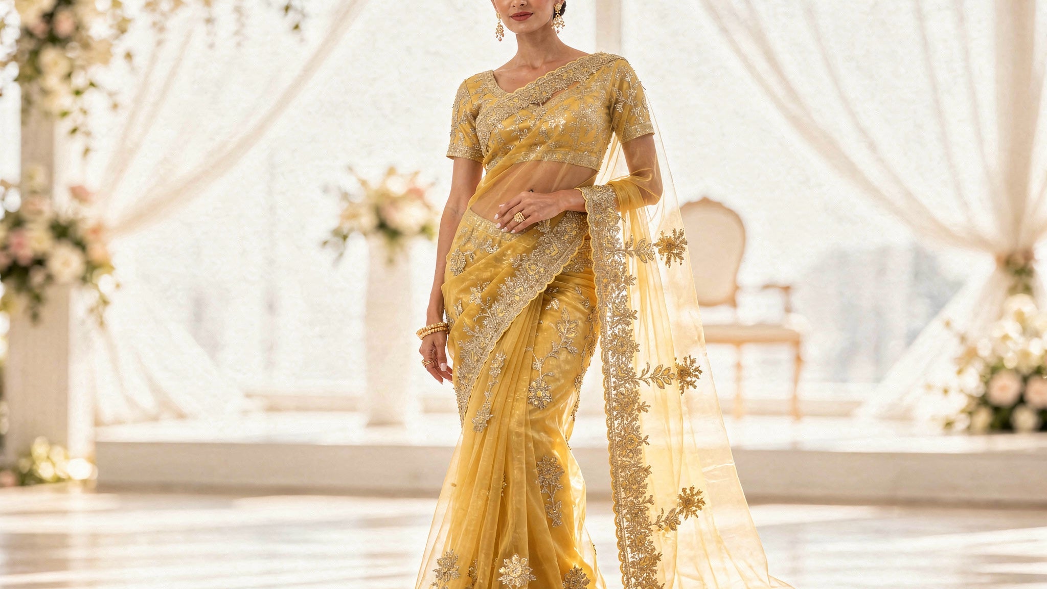 Organza Sarees: The New Favourite for Modern Wedding Celebrations