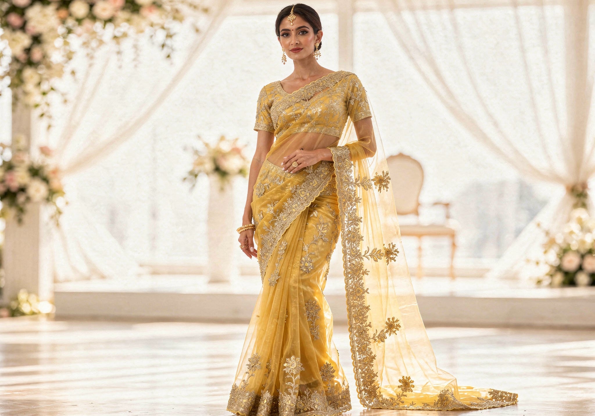 Organza Sarees: The New Favourite for Modern Wedding Celebrations
