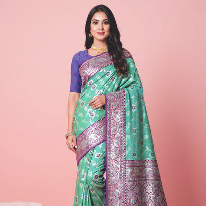 Majree Lady master soft silk light green