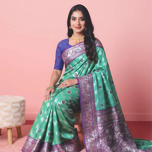 Majree Lady master soft silk light green