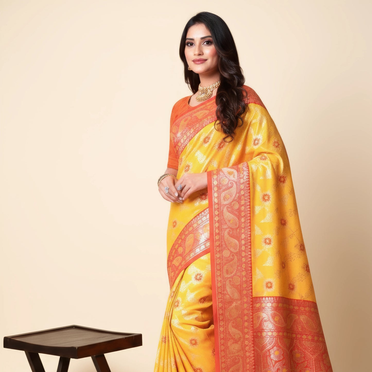Majree Lady master soft silk yellow