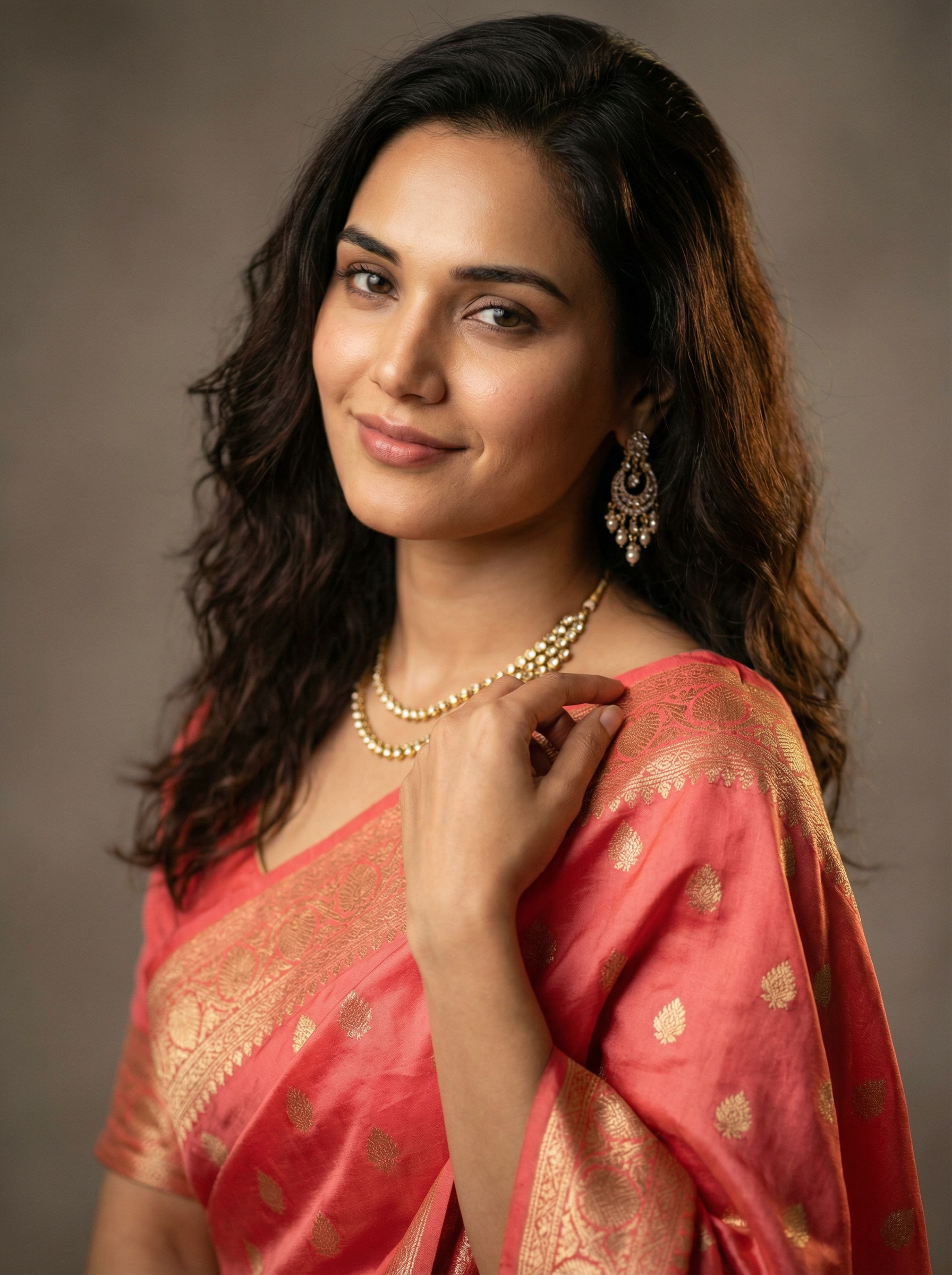 Pink Tissue Silk Saree